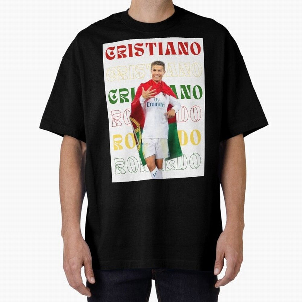 Cristiano Ronaldo designs Oversized T-Shirt Follow the Road to FIFA World Cup 2026 Group Stage Built around Haaland, Portugal Energy, Sports Nostalgia, International Competition, Famous Players and Unforgettable Victories; Perfect for Supporters