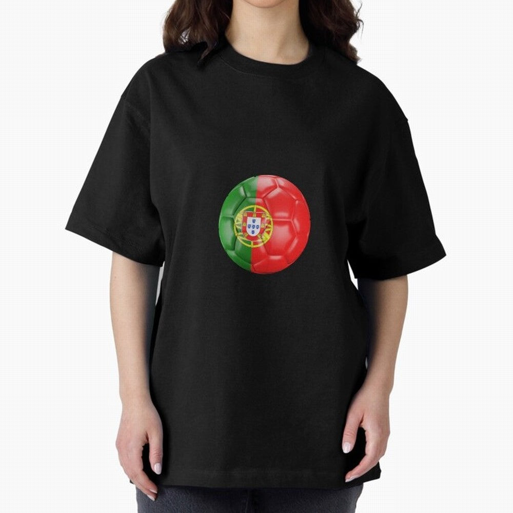 Portugal Oversized T-Shirt Bring Global Tournament Vibes to FIFA World Cup 2026 for Fans of Cristiano Ronaldo and England and Germany, Bringing Classic Soccer Heritage, Championship Pressure, Fan Loyalty and International Pride; Great for Watch