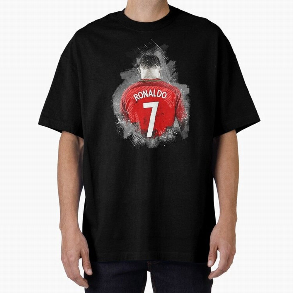 Cristiano Ronaldo Oversized T-Shirt Stand with the FIFA World Cup 2026 USA Canada Mexico Journey through Messi Highlights, Argentina and Brazil Pride, Football Festival Excitement, Trophy Ambitions, Country Rivalries and Star Player Buzz; Ideal for