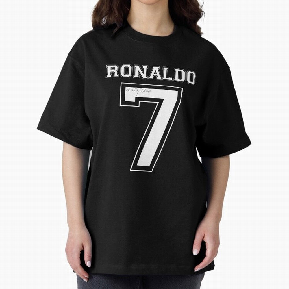 Cristiano Ronaldo Oversized T-Shirt Capture Global Football Passion for FIFA World Cup 2026 USA Canada Mexico, Capturing Neymar, Netherlands, Football Festival Excitement, Trophy Ambitions, Country Rivalries and Star Player Buzz; Great for Watch