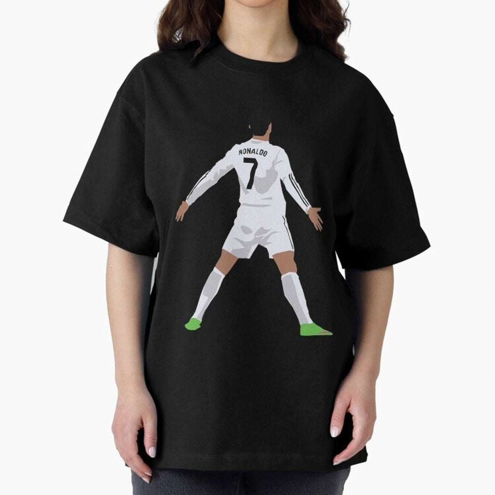 Cristiano Ronaldo Classic T-Shirt Oversized T-Shirt Upgrade FIFA World Cup 2026 Spirit, Featuring Germany, Haaland and Mbappe, Stadium Chants, National Pride, Trophy Dreams and Unforgettable Football Memories; Great for Watch Parties, Sports Bars,