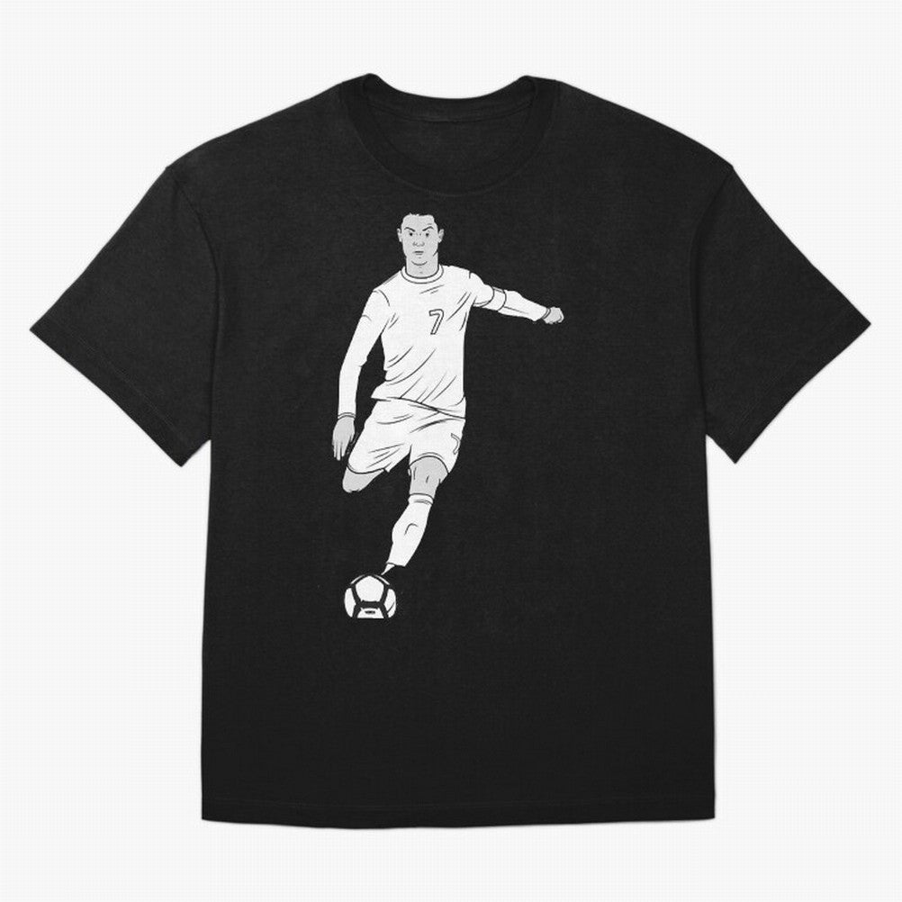 Cristiano Ronaldo Oversized T-Shirt Celebrate Fan Culture around FIFA World Cup 2026 USA Canada Mexico Connected to Mbappe and Neymar, Argentina and Brazil Energy, Classic Soccer Heritage, Championship Pressure, Fan Loyalty and International Pride;