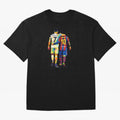 Cristiano Ronaldo And Messi Wpap Art Oversized T-Shirt Capture Stadium Memories from FIFA World Cup 2026 Featuring Mbappe, Germany Energy, Stadium Chants, National Pride, Trophy Dreams and Unforgettable Football Memories; Perfect for Supporters Who