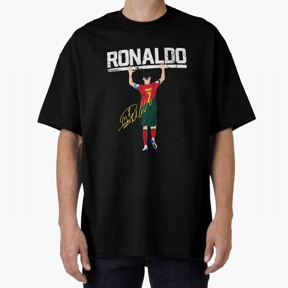 Cristiano Ronaldo Portugal Jersey -The Farewell Oversized T-Shirt Support Your Favorite Stars during Match Day Hype around FIFA World Cup 2026 Group Stage, Messi and Cristiano Ronaldo, Argentina, France and Brazil, Sports Nostalgia, International