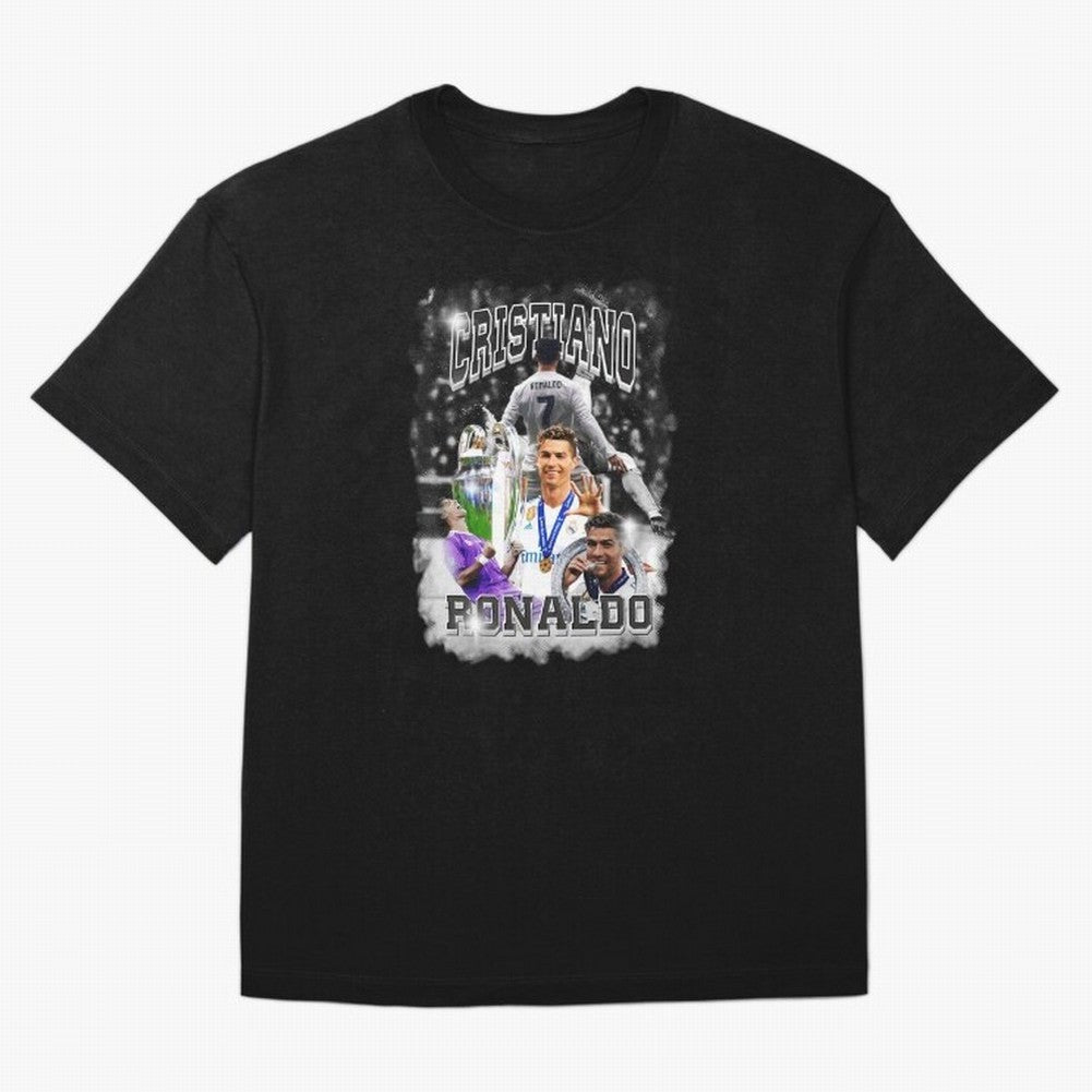 Cristiano Ronaldo Oversized T-Shirt Show Fan Pride Across Match Day Hype around FIFA World Cup 2026 Group Stage, Neymar, Spain, Fan Favorite Moments, National Team Passion, Big Match Drama and Soccer History; Ideal for Passionate Fans Who Love