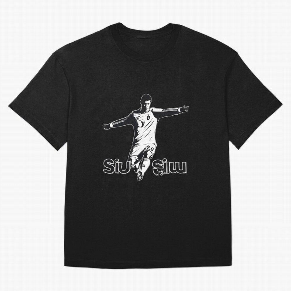 CR7 SIUU Oversized T-Shirt Upgrade Match Day Hype around FIFA World Cup 2026, Messi, CR7 and Mbappe, Netherlands, Football History, Final Match Energy, Crowd Noise and Once in a Lifetime Moments; Perfect for Fans, Collectors, Family Gatherings,