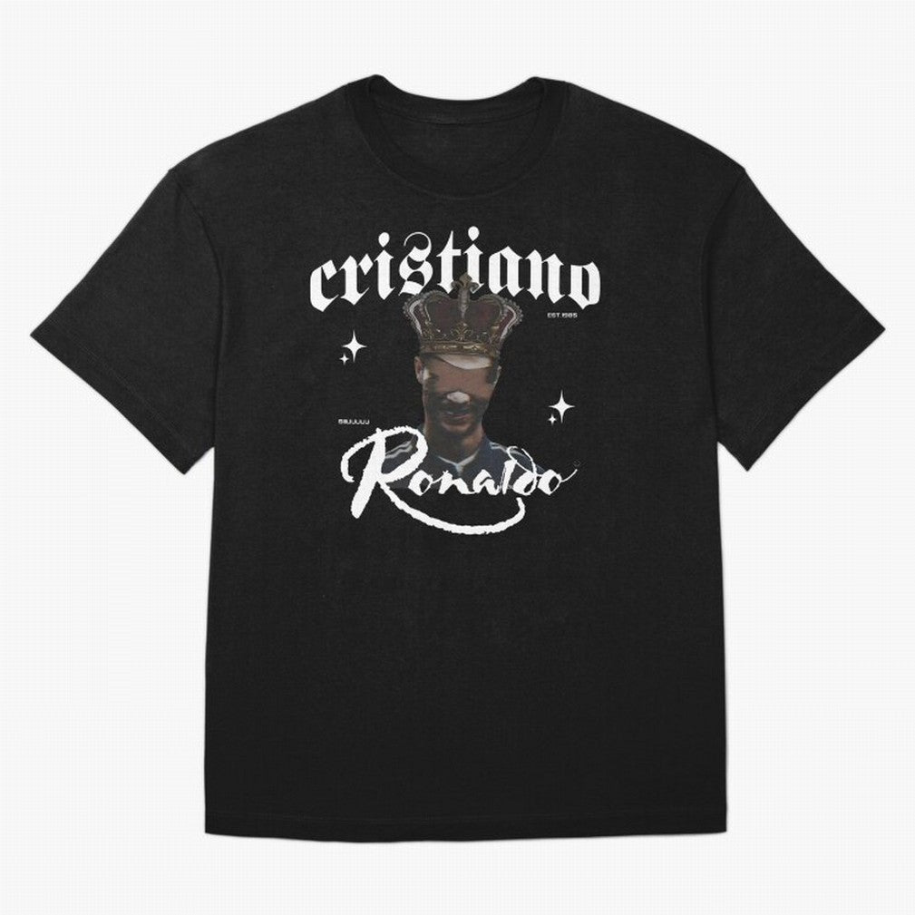 CR7 King edition Oversized T-Shirt Celebrate Classic Football Spirit in Global Football Passion for FIFA World Cup 2026, Featuring Messi, Spain and Netherlands, Classic Soccer Heritage, Championship Pressure, Fan Loyalty and International Pride;