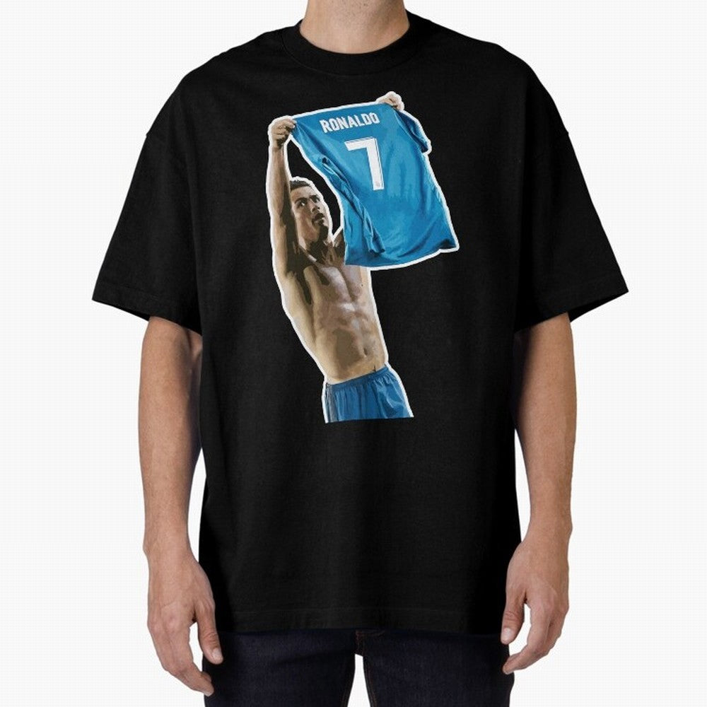 Cristiano Ronaldo Oversized T-Shirt Discover Match Day Hype around FIFA World Cup 2026, Messi, Portugal, Spain and Germany, Worldwide Fan Energy, Dramatic Goals, Stadium Lights and Championship Celebrations; Ideal for Fans Who Follow Messi,