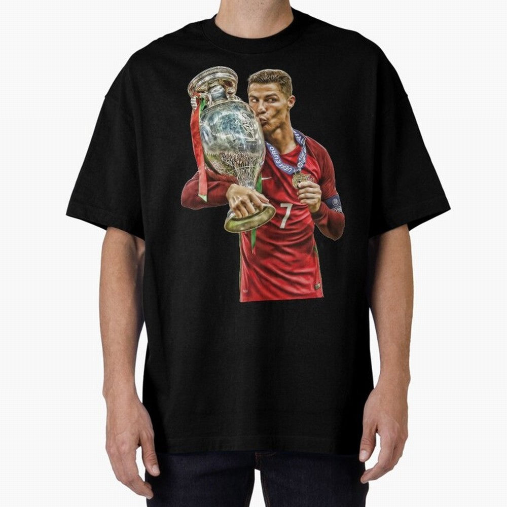 cristiano ronaldo Oversized T-Shirt Remember Iconic Moments from FIFA World Cup 2026 USA Canada Mexico Spirit, Made for England and Germany, Messi and Cristiano Ronaldo, Championship Spirit, Famous Goals, Roaring Crowds and International Football