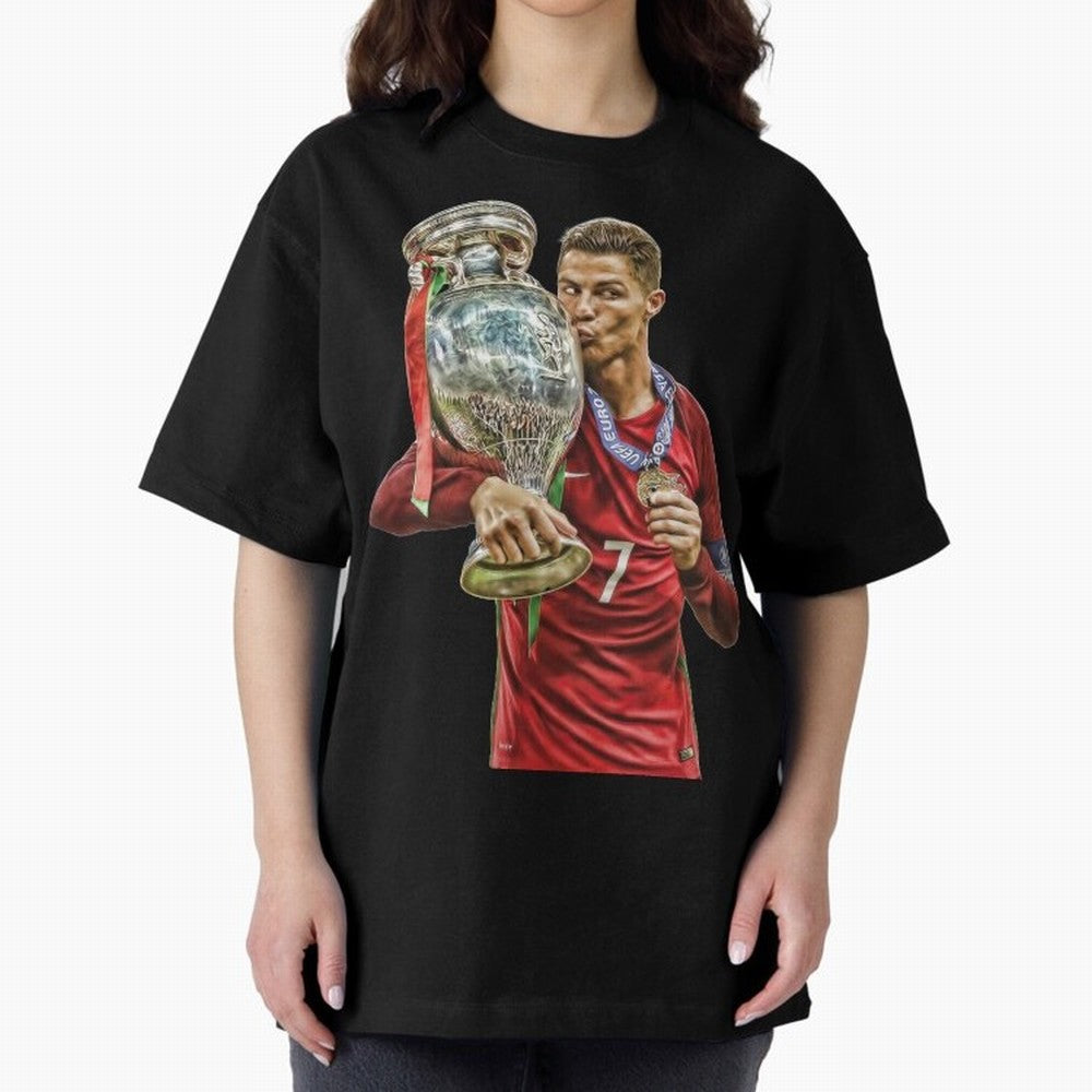 cristiano ronaldo Oversized T-Shirt Remember Iconic Moments from FIFA World Cup 2026 USA Canada Mexico Spirit, Made for England and Germany, Messi and Cristiano Ronaldo, Championship Spirit, Famous Goals, Roaring Crowds and International Football