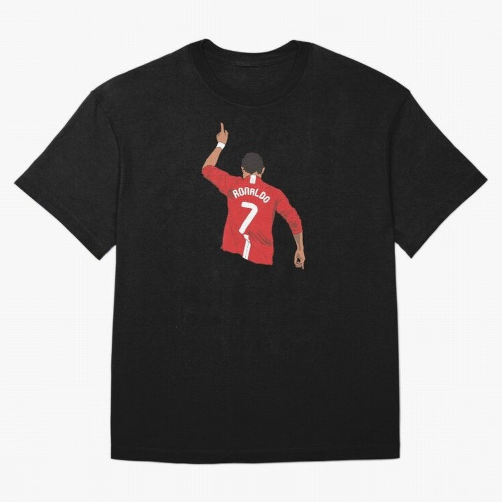 Cristiano Ronaldo MUFC Oversized T-Shirt Capture FIFA World Cup 2026 Group Stage Spirit, Celebrating Netherlands, Messi, Sports Nostalgia, International Competition, Famous Players and Unforgettable Victories; Made for Collectors Who Enjoy Iconic