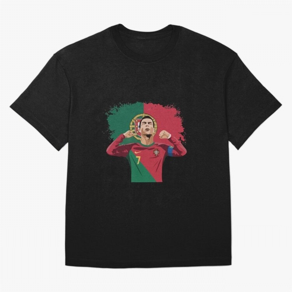 Cristiano Ronaldo CR7 T-shirt Design Oversized T-Shirt Represent the Passion of FIFA World Cup 2026 USA Canada Mexico Driven by Haaland and Mbappe, England, France and Netherlands Energy, Football History, Final Match Energy, Crowd Noise and Once