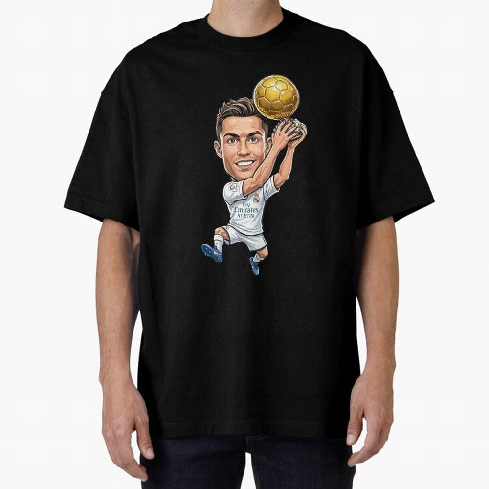 Cristiano Ronaldo Oversized T-Shirt Bring Champion Energy into FIFA World Cup 2026 USA Canada Mexico Spirit, Driven by Brazil, CR7 and Messi, Global Supporter Spirit, Legendary Goals, National Colors and Tournament Celebration; Ideal for Passionate