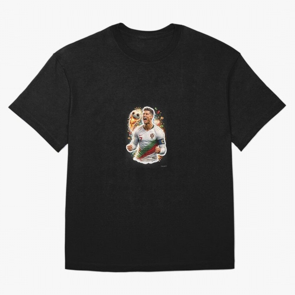 Ronaldo Winning Moment Oversized T-Shirt Support Iconic Players in FIFA World Cup 2026 Group Stage Made for Cristiano Ronaldo, Haaland and CR7, Germany Energy, Match Day Excitement, Supporter Culture, Golden Goals and Global Football Passion; Ideal