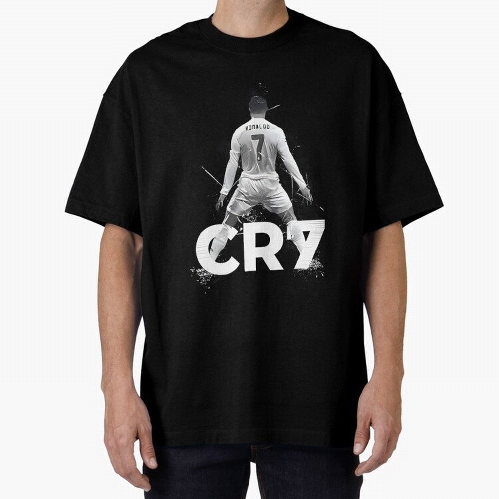Cr7 Oversized T-Shirt Honor Match Day Hype around FIFA World Cup 2026 USA Canada Mexico, CR7, France, Retro Football Energy, Iconic Rivalries, Trophy Chase Drama and Stadium Atmosphere; Perfect for Fans, Collectors, Family Gatherings, Watch Parties