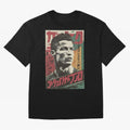 Cristiano Vintage Warned Japanese Poster Oversized T-Shirt Feel the Heartbeat of Match Day Hype around FIFA World Cup 2026 Group Stage, CR7 and Messi, Portugal, Spain and Germany, Retro Football Energy, Iconic Rivalries, Trophy Chase Drama and