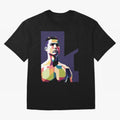 Ronaldo Cristiano Ronaldo Oversized T-Shirt Bring a Vintage Feel to FIFA World Cup 2026 Group Stage Centered on Mbappe, Spain Energy, Sports Nostalgia, International Competition, Famous Players and Unforgettable Victories; Great for Watch Parties,