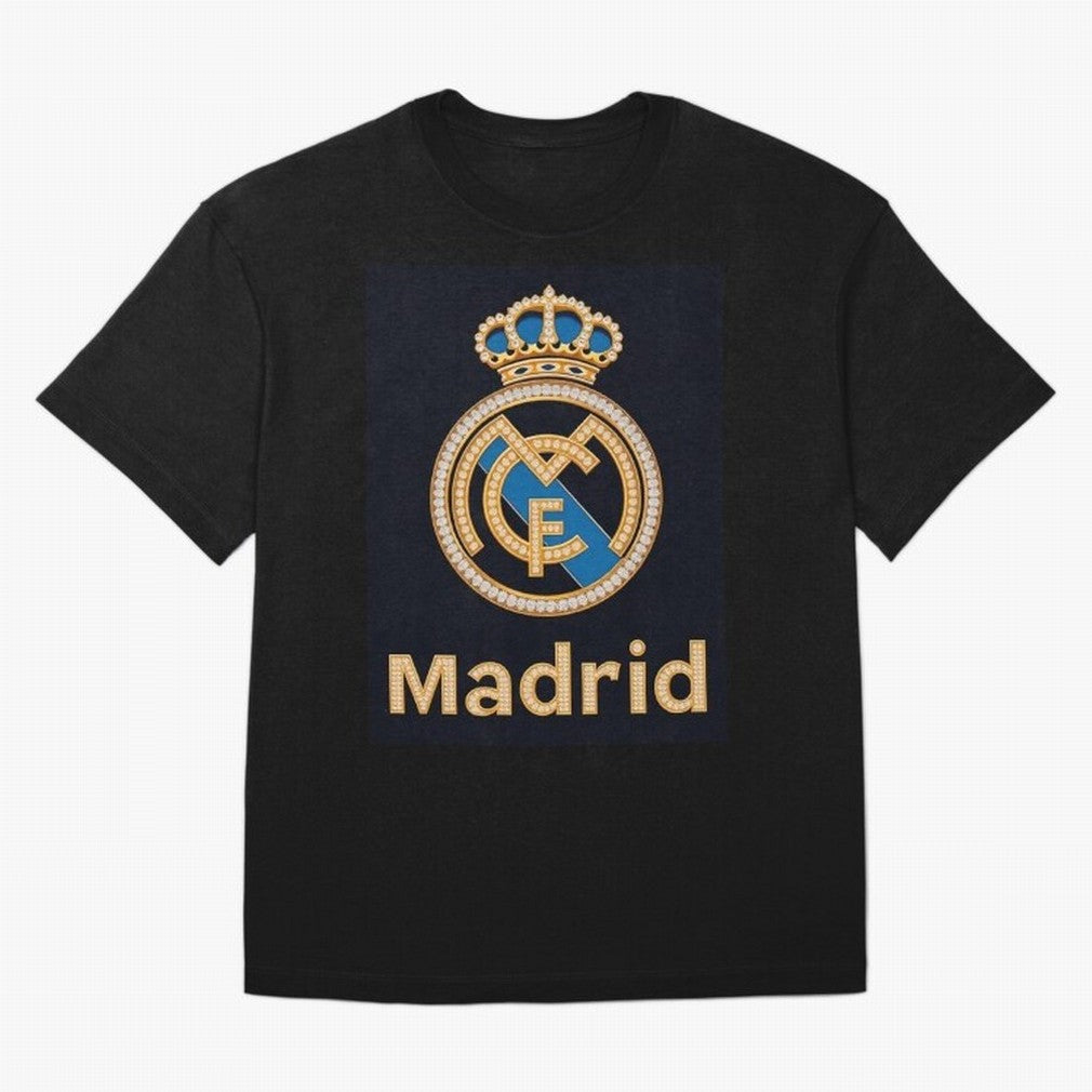 Madrid Oversized T-Shirt Carry the Dream of Match Day Hype around FIFA World Cup 2026, Messi and Cristiano Ronaldo, Argentina, France and Brazil, Sports Nostalgia, International Competition, Famous Players and Unforgettable Victories; Great for