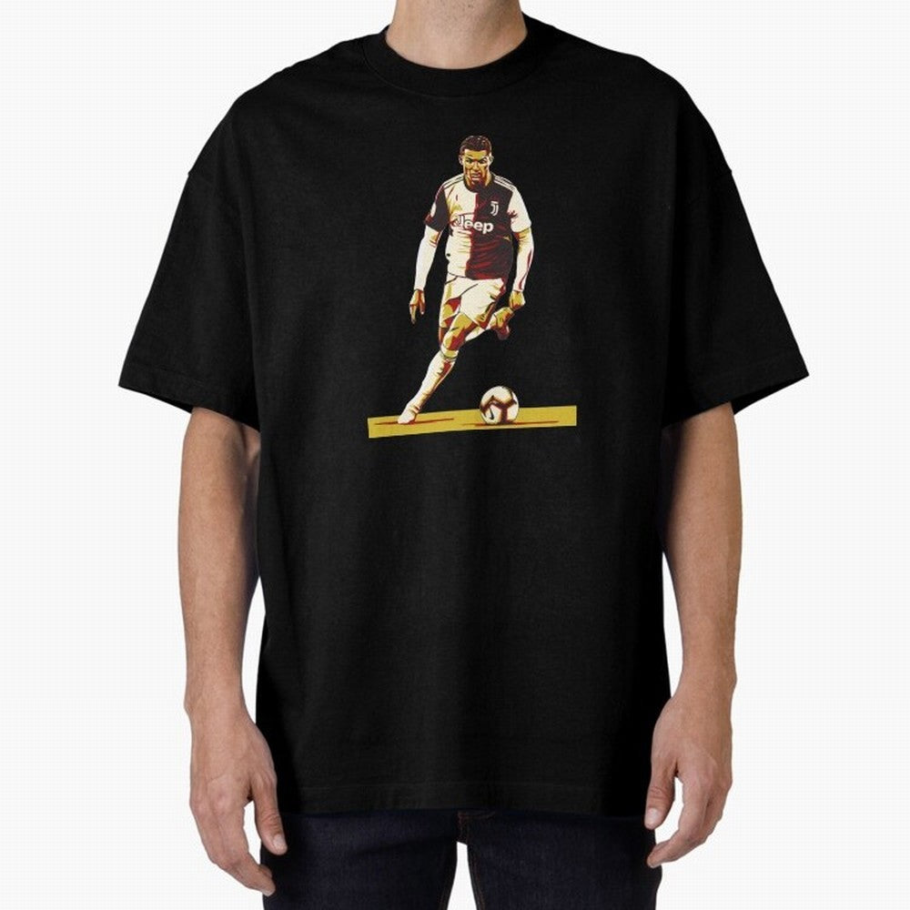 Ronaldo Oversized T-Shirt Treasure Match Day Hype around FIFA World Cup 2026, Haaland, England, France and Netherlands, Match Day Excitement, Supporter Culture, Golden Goals and Global Football Passion; Ideal for Passionate Fans Who Love Underdog