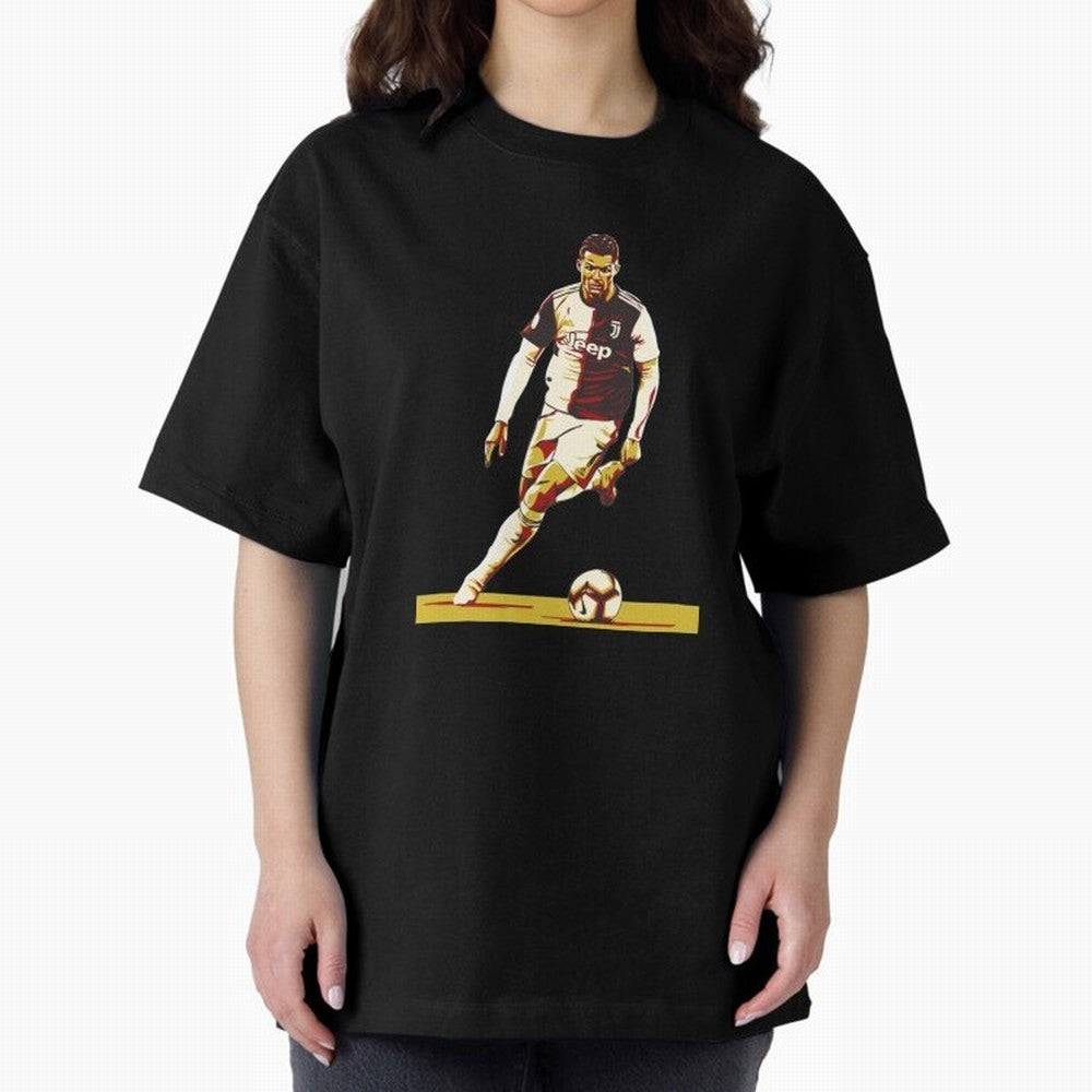 Ronaldo Oversized T-Shirt Treasure Match Day Hype around FIFA World Cup 2026, Haaland, England, France and Netherlands, Match Day Excitement, Supporter Culture, Golden Goals and Global Football Passion; Ideal for Passionate Fans Who Love Underdog