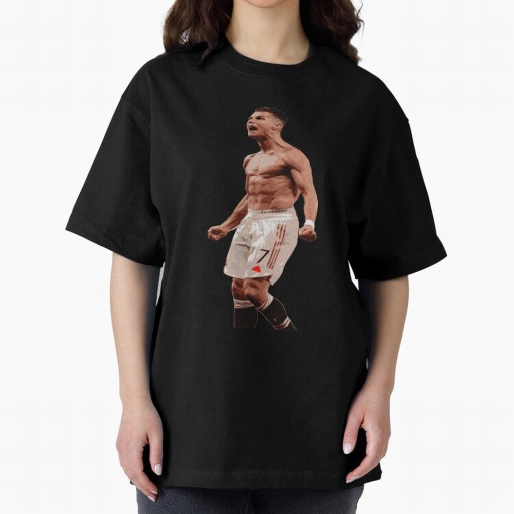 cristiano ronaldo manchester united Oversized T-Shirt Celebrate the Road through the FIFA World Cup 2026 Journey through Cristiano Ronaldo, Haaland and CR7 Highlights, France and Portugal Pride, Retro Football Energy, Iconic Rivalries, Trophy Chase