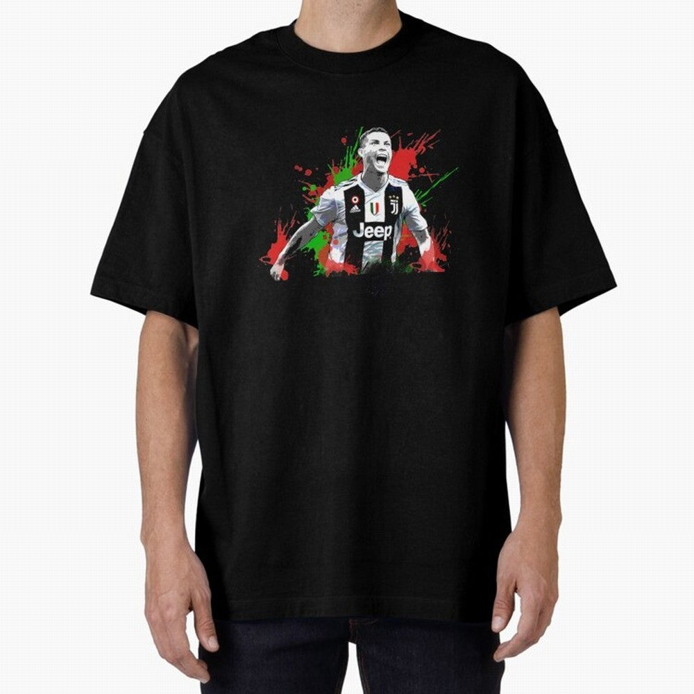 Cristiano Ronaldo Oversized T-Shirt Experience the FIFA World Cup 2026 USA Canada Mexico Journey through Mbappe and Neymar Highlights, Germany Pride, Supporter Pride, Iconic Celebrations, Legendary Names and Global Match Day Energy; Made for
