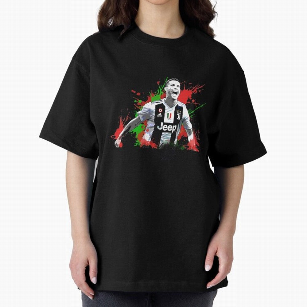 Cristiano Ronaldo Oversized T-Shirt Experience the FIFA World Cup 2026 USA Canada Mexico Journey through Mbappe and Neymar Highlights, Germany Pride, Supporter Pride, Iconic Celebrations, Legendary Names and Global Match Day Energy; Made for