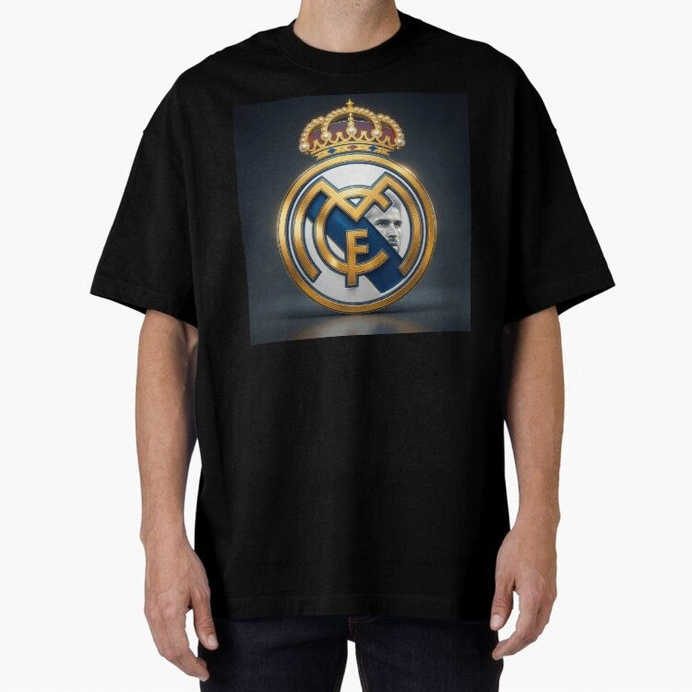 Figuras Madridistas Oversized T-Shirt Celebrate the Magic of Match Day Hype around FIFA World Cup 2026 USA Canada Mexico, Messi, CR7 and Mbappe, France and Portugal, Fan Favorite Moments, National Team Passion, Big Match Drama and Soccer History;