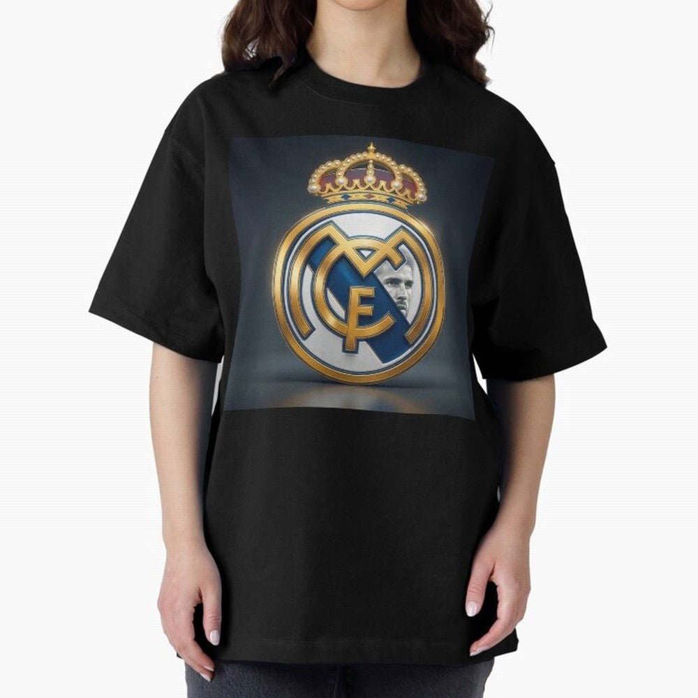 Figuras Madridistas Oversized T-Shirt Celebrate the Magic of Match Day Hype around FIFA World Cup 2026 USA Canada Mexico, Messi, CR7 and Mbappe, France and Portugal, Fan Favorite Moments, National Team Passion, Big Match Drama and Soccer History;