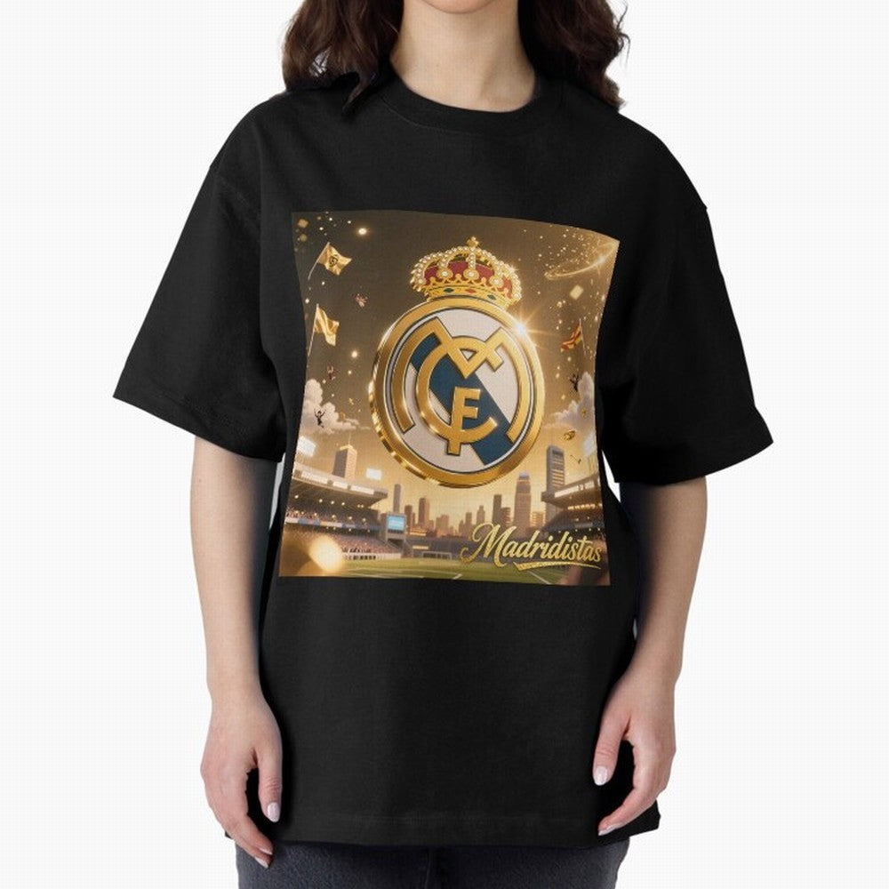 Madridistas Oversized T-Shirt Celebrate the Next Chapter of FIFA World Cup 2026 for Fans of CR7 and England, Bringing Supporter Pride, Iconic Celebrations, Legendary Names and Global Match Day Energy; Great for Supporters Who Love Legendary