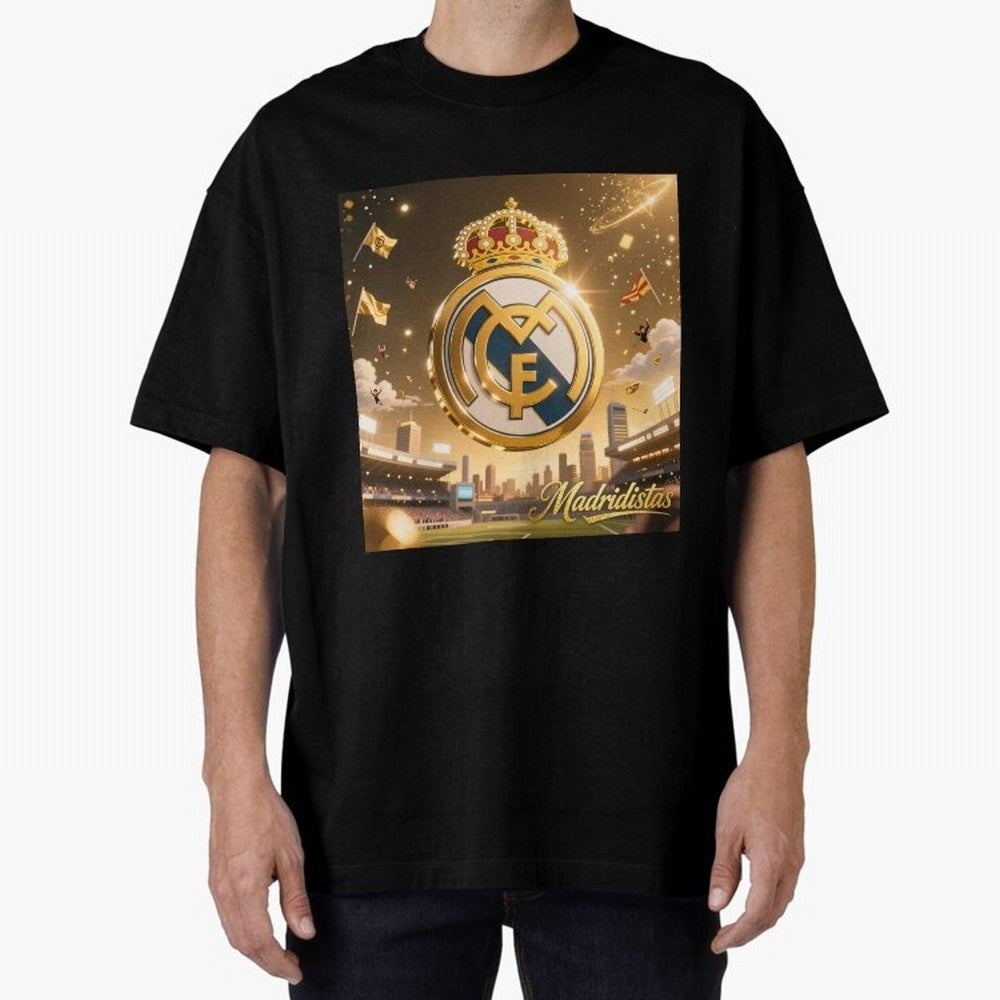 Madridistas Oversized T-Shirt Celebrate the Next Chapter of FIFA World Cup 2026 for Fans of CR7 and England, Bringing Supporter Pride, Iconic Celebrations, Legendary Names and Global Match Day Energy; Great for Supporters Who Love Legendary