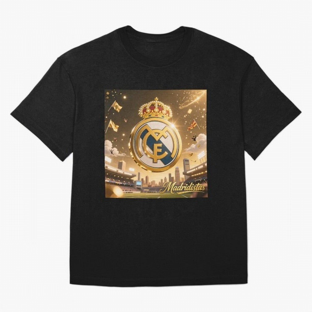 Madridistas Oversized T-Shirt Celebrate the Next Chapter of FIFA World Cup 2026 for Fans of CR7 and England, Bringing Supporter Pride, Iconic Celebrations, Legendary Names and Global Match Day Energy; Great for Supporters Who Love Legendary