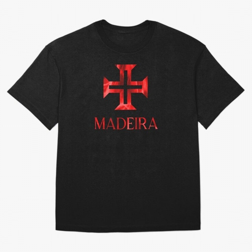 Madeira flames Oversized T-Shirt Show Your Tournament Heart for FIFA World Cup 2026 USA Canada Mexico Spirit, Capturing Argentina, CR7 and Messi, Champion Mindset, Group Stage Buzz, Knockout Tension and Passionate Fan Culture; Perfect for Fans,