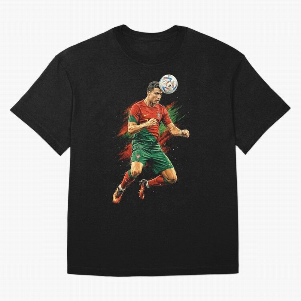 Cristiano Ronaldo Football Legend Oversized T-Shirt Celebrate the Stars of the FIFA World Cup 2026 USA Canada Mexico Journey through Mbappe and Neymar Highlights, Spain and Netherlands Pride, Classic Soccer Heritage, Championship Pressure, Fan