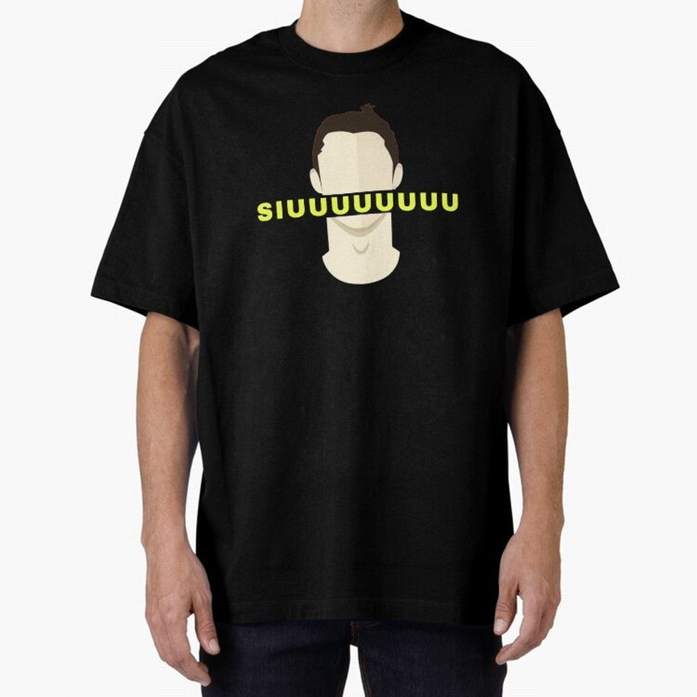 CR7 siuuu funny Oversized T-Shirt Feel Match Day Hype around FIFA World Cup 2026, Cristiano Ronaldo, Haaland and CR7, England, France and Netherlands, Retro Football Energy, Iconic Rivalries, Trophy Chase Drama and Stadium Atmosphere; Great for