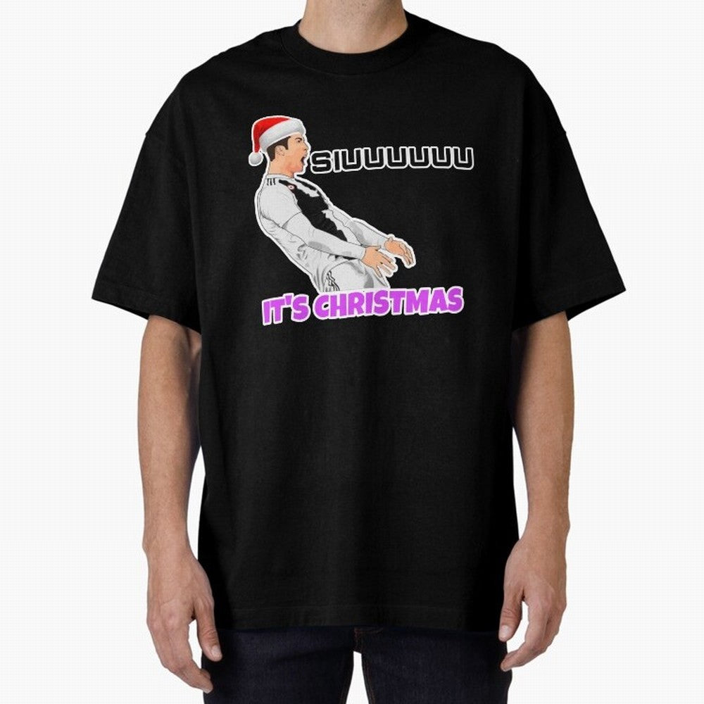 It¡¯s Christmas siuuu CR7 funny Oversized T-Shirt Bring Stadium Energy to FIFA World Cup 2026 Group Stage Spirit, Built around Argentina, France and Brazil, Messi, Football History, Final Match Energy, Crowd Noise and Once in a Lifetime Moments;