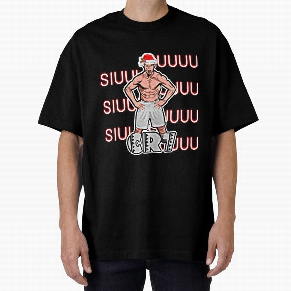 Siuuu cr7 christmas Oversized T-Shirt Feel FIFA World Cup 2026 Group Stage for Fans of Mbappe and Neymar and Germany, Bringing Worldwide Fan Energy, Dramatic Goals, Stadium Lights and Championship Celebrations; Perfect for Supporters Who Want Bold