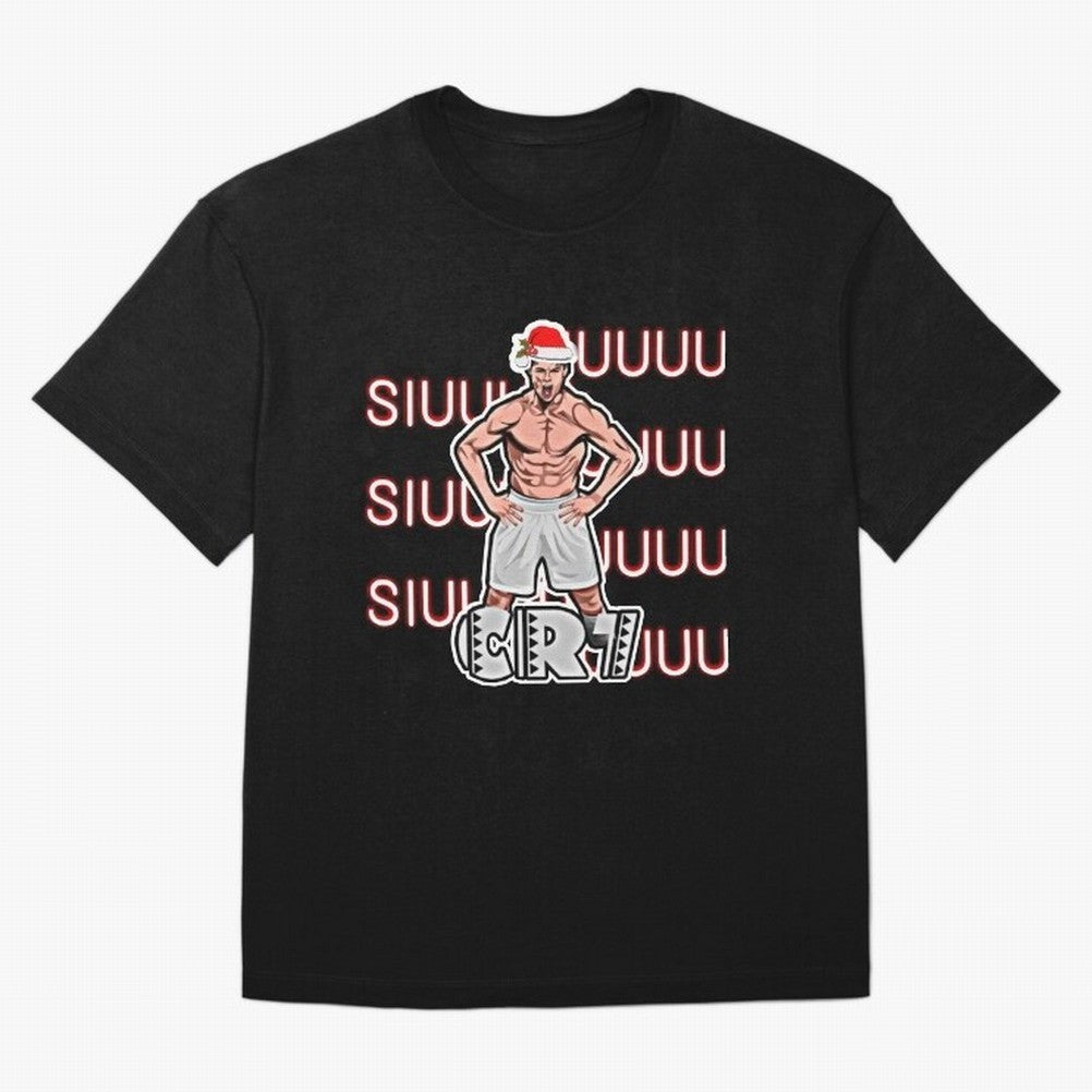 Siuuu cr7 christmas Oversized T-Shirt Feel FIFA World Cup 2026 Group Stage for Fans of Mbappe and Neymar and Germany, Bringing Worldwide Fan Energy, Dramatic Goals, Stadium Lights and Championship Celebrations; Perfect for Supporters Who Want Bold