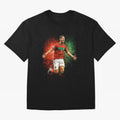 Cristiano Ronaldo Football Legend Oversized T-Shirt Keep the Match Day Mood of FIFA World Cup 2026 USA Canada Mexico for Fans of Neymar and Portugal, Bringing Game Day Rituals, Football Legends, Country Pride and the Road to the Final; Perfect for