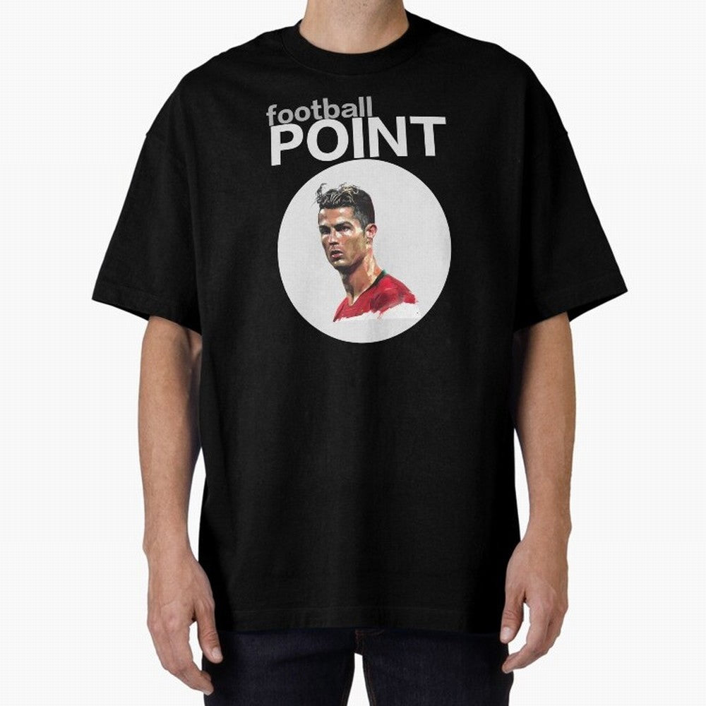 football POINT Oversized T-Shirt Carry the Colors and Pride of Match Day Hype around FIFA World Cup 2026 USA Canada Mexico, Neymar, Haaland and Cristiano Ronaldo, France and Portugal, Classic Soccer Heritage, Championship Pressure, Fan Loyalty and