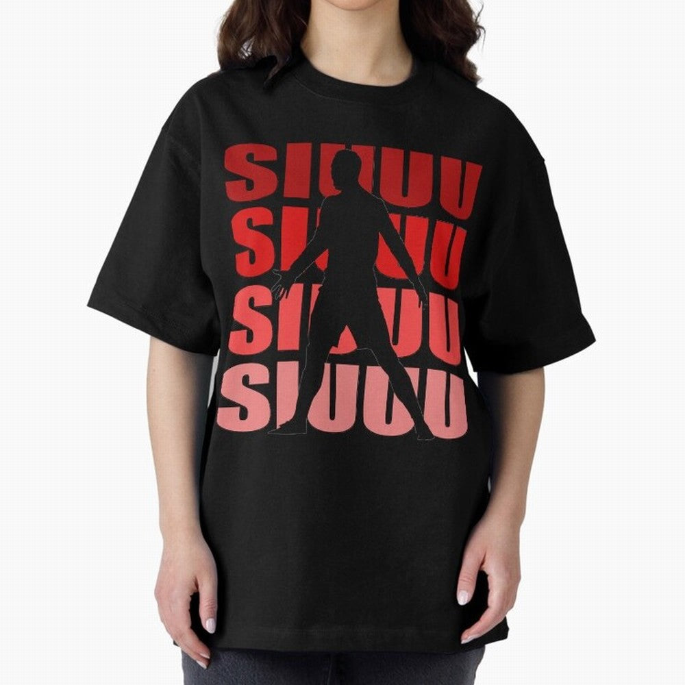 cristiano ronaldo siuuu Oversized T-Shirt Bring Stadium Energy to Global Football Passion for FIFA World Cup 2026 Group Stage, Highlighting CR7 and Messi, Portugal, Spain and Germany, Game Day Rituals, Football Legends, Country Pride and the Road