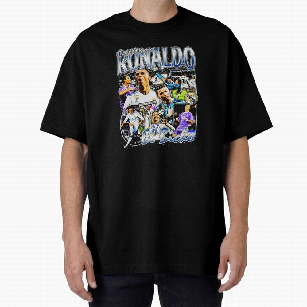 Cristiano Ronaldo El Bicho Oversized T-Shirt Follow the Final Road of the FIFA World Cup 2026 Group Stage Journey through Mbappe Highlights, England Pride, Match Day Excitement, Supporter Culture, Golden Goals and Global Football Passion; Ideal for