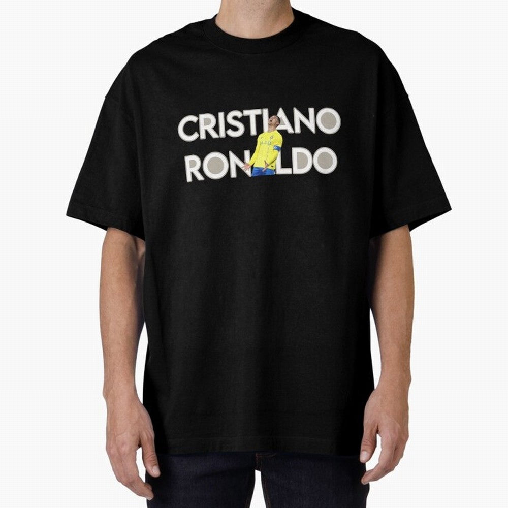 Cristiano Ronaldo Oversized T-Shirt Capture FIFA World Cup 2026 Group Stage for Fans of CR7 and Messi and Portugal, Bringing Game Day Rituals, Football Legends, Country Pride and the Road to the Final; Made for Collectors Who Enjoy Iconic Players,