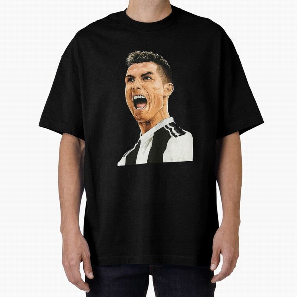 Cristiano Ronaldo Cristiano Ronaldo CR7 Oversized T-Shirt Showcase FIFA World Cup 2026 Spirit, Celebrating Germany, Neymar, Tournament Hype, Historic Matchups, Family Viewing Parties and Global Sports Pride; Ideal for Passionate Fans Who Love