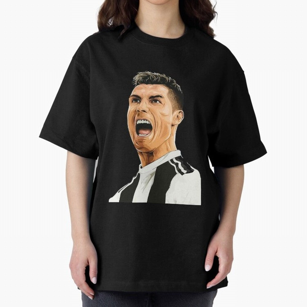 Cristiano Ronaldo Cristiano Ronaldo CR7 Oversized T-Shirt Showcase FIFA World Cup 2026 Spirit, Celebrating Germany, Neymar, Tournament Hype, Historic Matchups, Family Viewing Parties and Global Sports Pride; Ideal for Passionate Fans Who Love