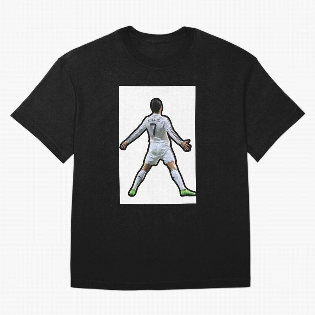 Cristiano Ronaldo Suii Sticker Oversized T-Shirt Bring Match Day Fire to FIFA World Cup 2026 Connected to Haaland, France and Portugal Energy, Fan Favorite Moments, National Team Passion, Big Match Drama and Soccer History; Made for Die Hard
