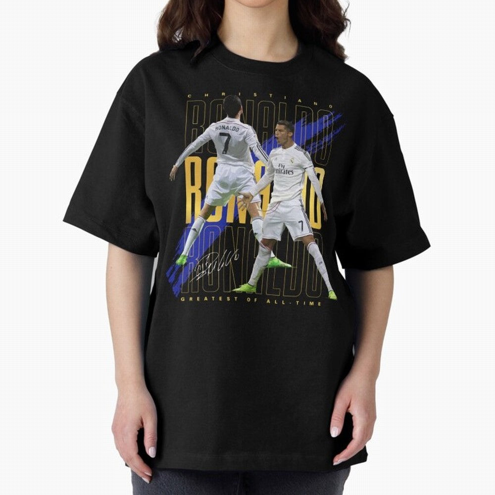 Cristiano Ronaldo Suuiii! Greatest Of All Time Oversized T-Shirt Show Up for the Glory of FIFA World Cup 2026 USA Canada Mexico Connected to Messi, Neymar and Mbappe, Spain and Netherlands Energy, Classic Soccer Heritage, Championship Pressure, Fan