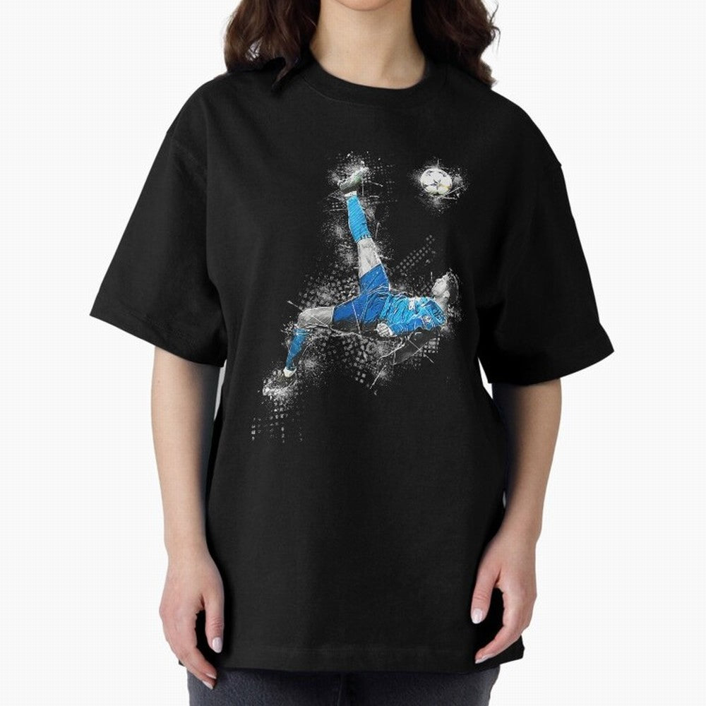 Cristiano Ronaldo Oversized T-Shirt Bring a Champion Mindset to Global Football Passion for FIFA World Cup 2026, Filled with CR7, Brazil, Tournament Hype, Historic Matchups, Family Viewing Parties and Global Sports Pride; Made for Die Hard