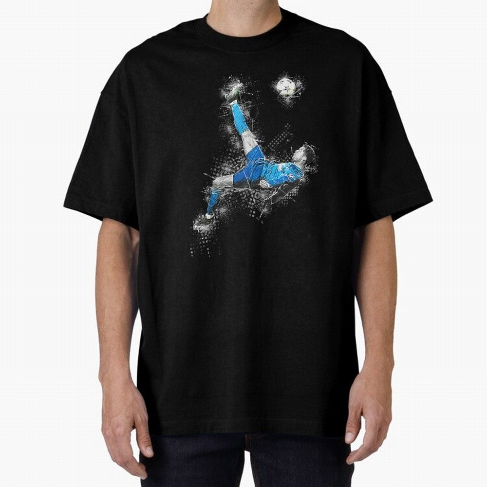 Cristiano Ronaldo Oversized T-Shirt Bring a Champion Mindset to Global Football Passion for FIFA World Cup 2026, Filled with CR7, Brazil, Tournament Hype, Historic Matchups, Family Viewing Parties and Global Sports Pride; Made for Die Hard