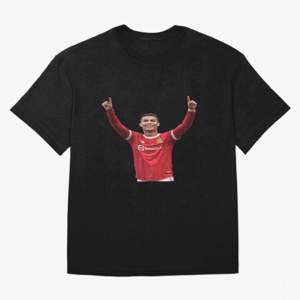 Crisitano Ronaldo Manchester United Oversized T-Shirt Capture Stadium Memories from the FIFA World Cup 2026 Journey through Messi and Cristiano Ronaldo Highlights, Portugal, Spain and Germany Pride, Soccer Culture, Superstar Moments, National Team